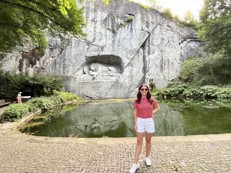 EF Go Ahead Tours Review: Jewels of Alpine Europe - Lions Monument in Lucerne