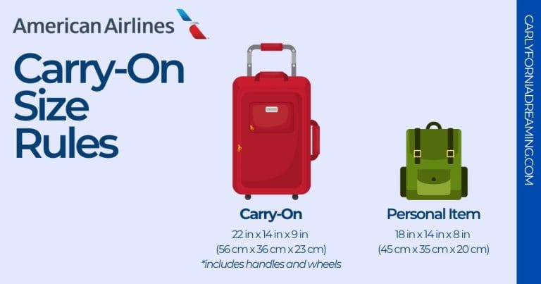 American Airlines Carry-On Size Rules