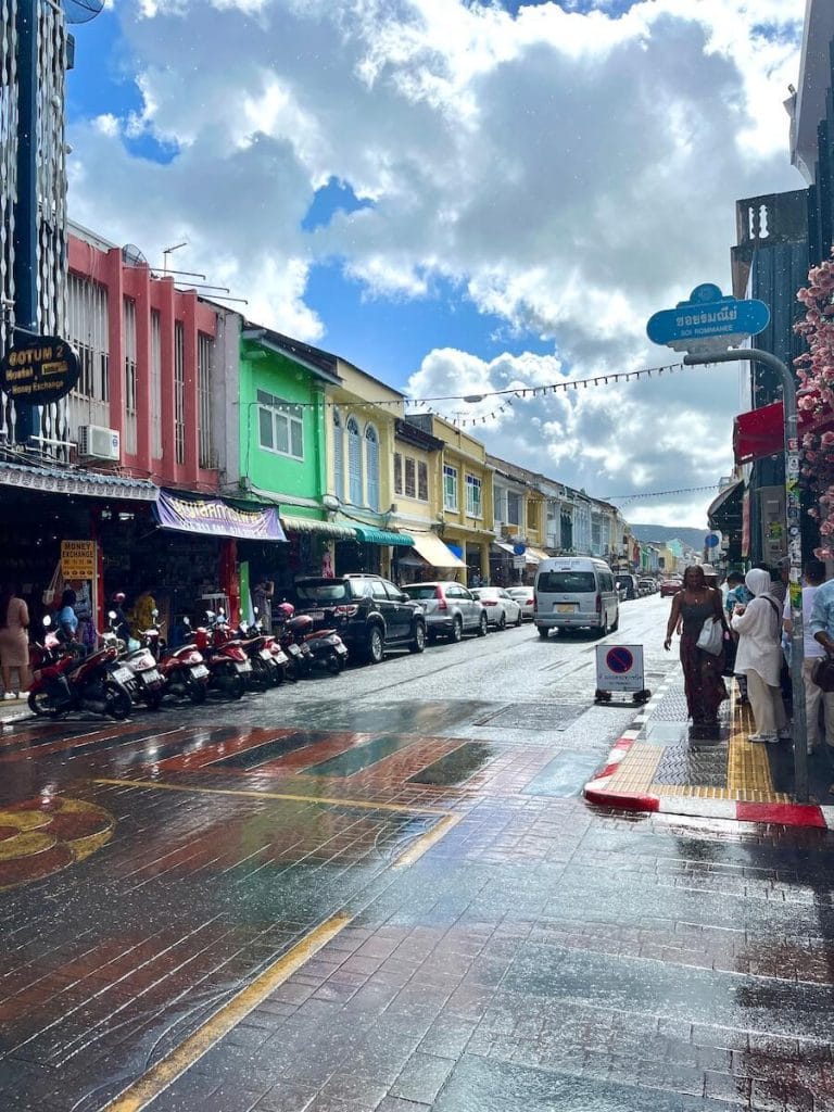 A photo of Dibuk Road in Old Town Phuket.