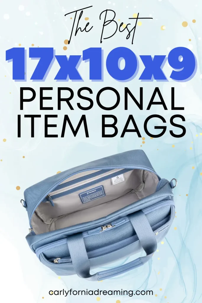United Airlines Personal Item Bag 17x10x9