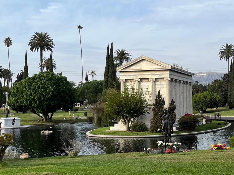 A photo of Hollywood Forever Cemetery in Los Angeles, California.