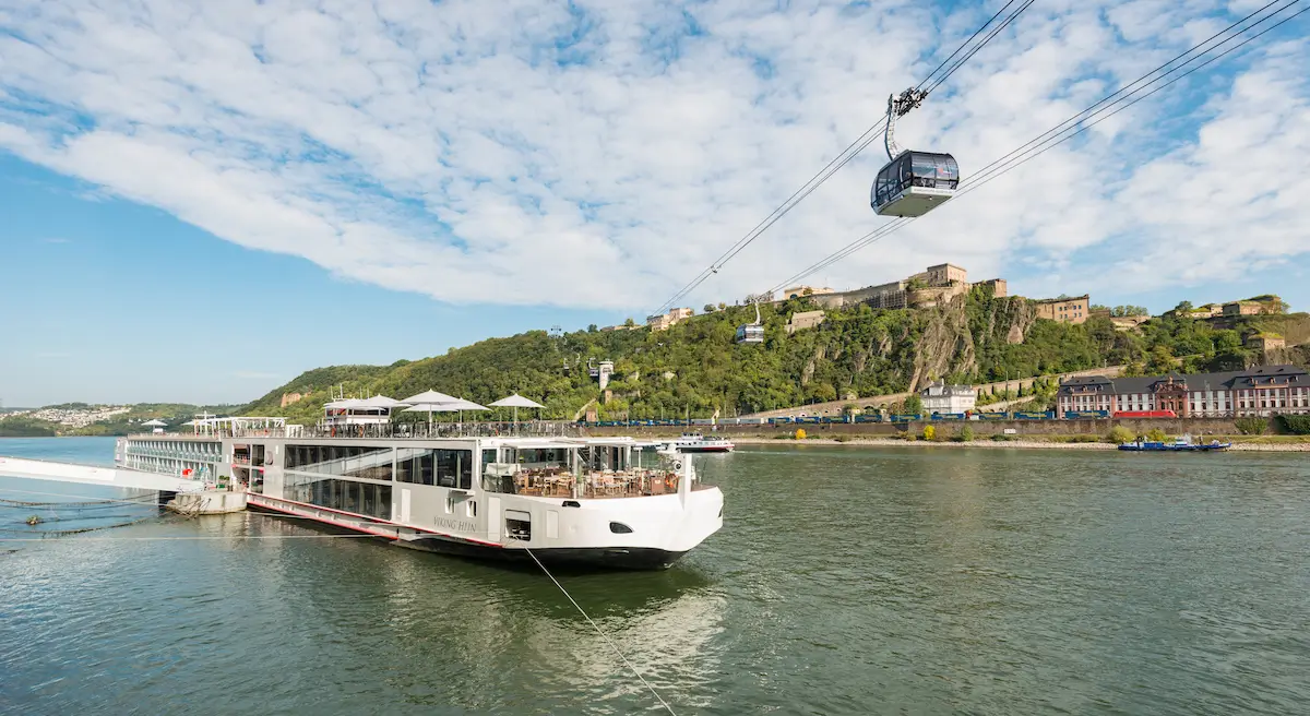 An image of a Viking longship on the Viking Grand European Tour.