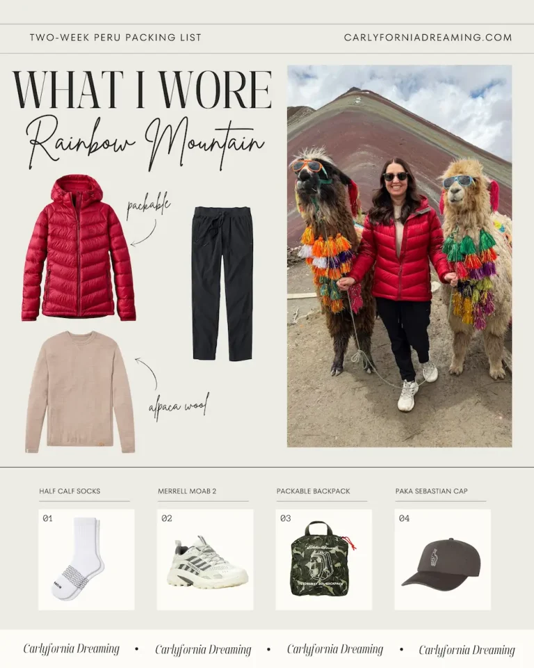 What to Wear to Rainbow Mountain (Vinicunca) in Peru