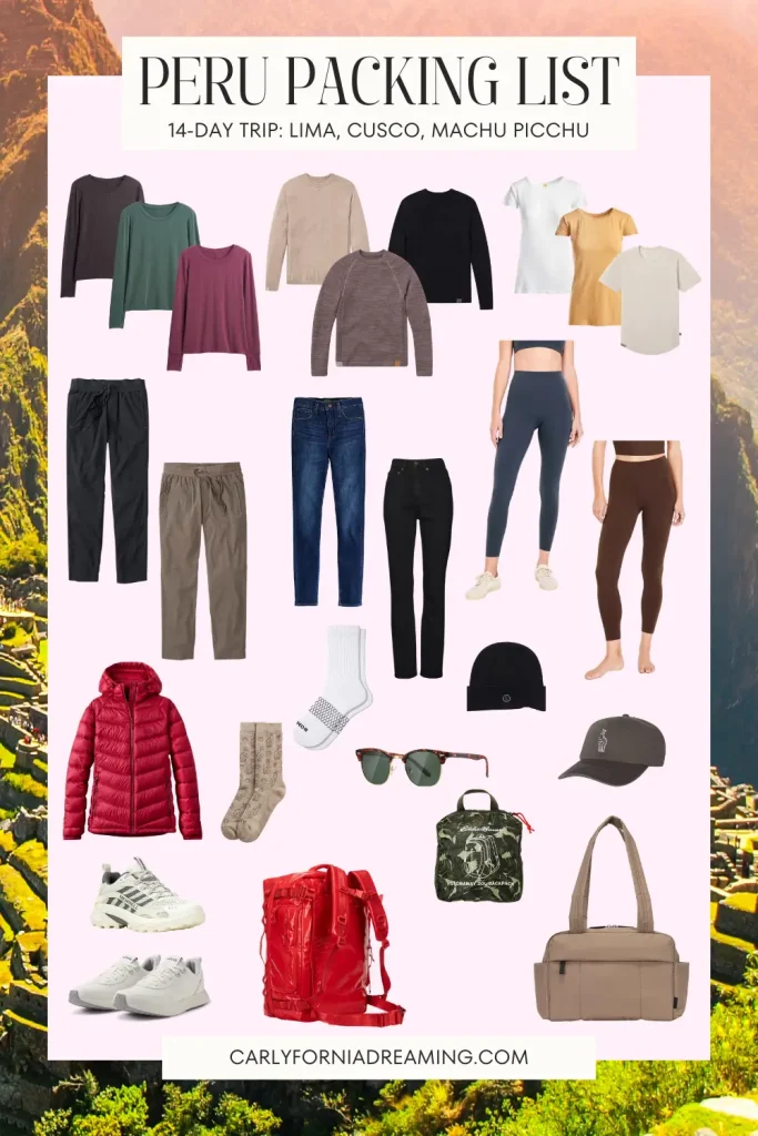 14-Day Peru Packing List Download