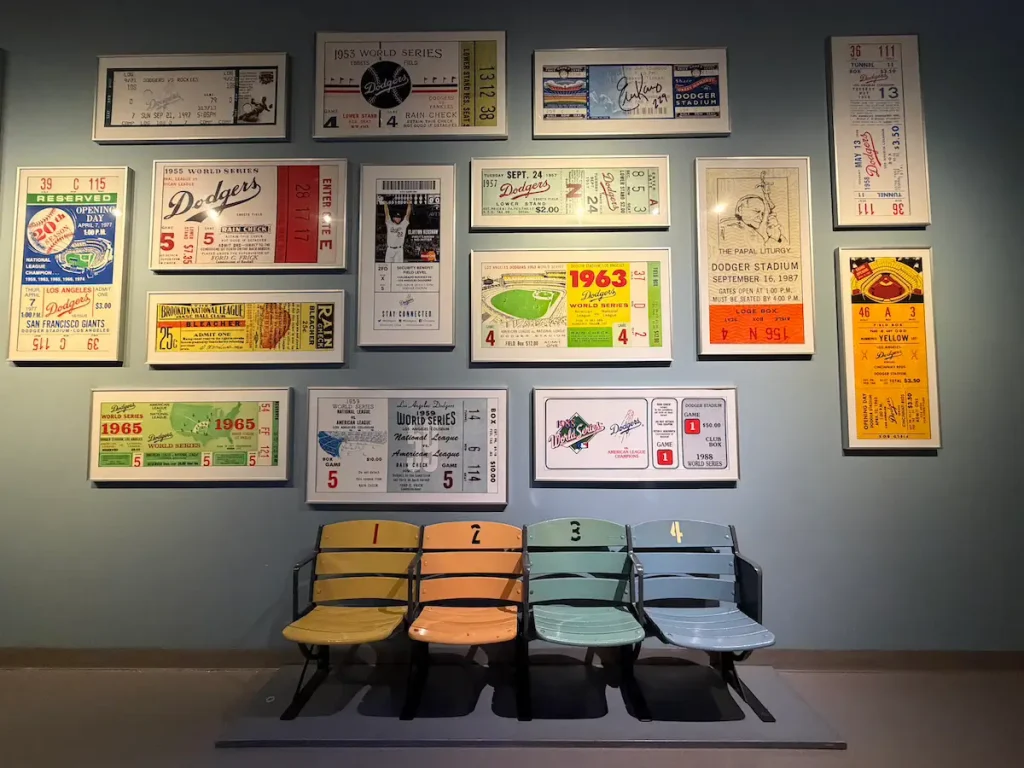 The Hall of Memorabilia at Dodger Stadium.