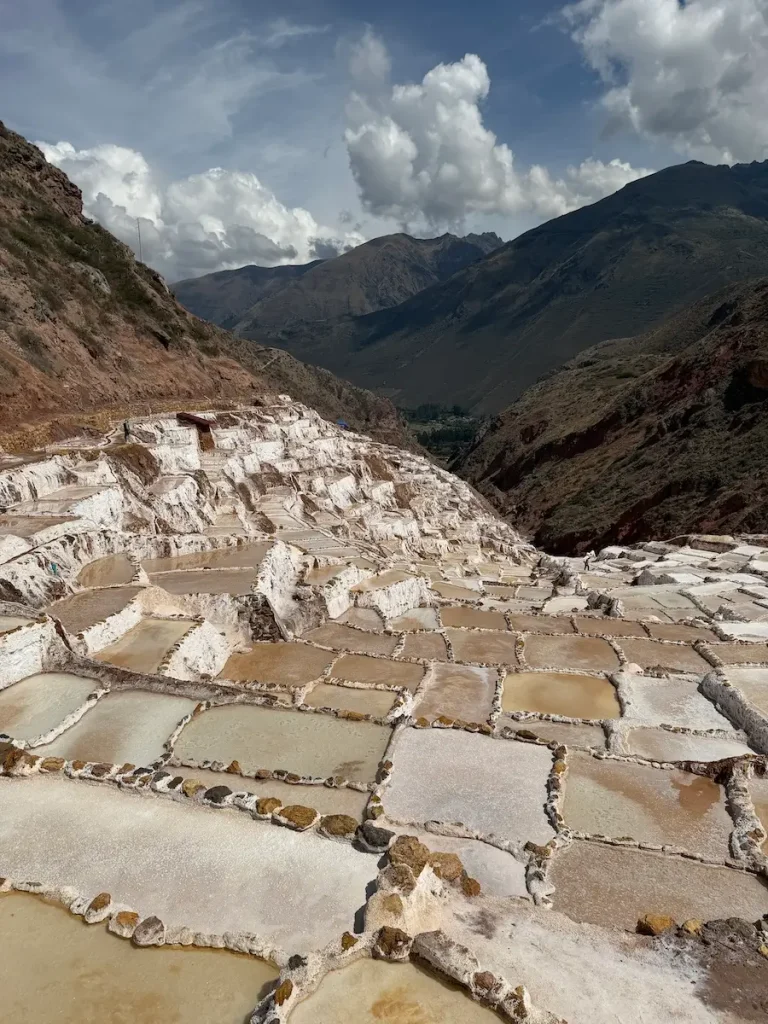 A photo of the salt ponds at the Salineras de Maras