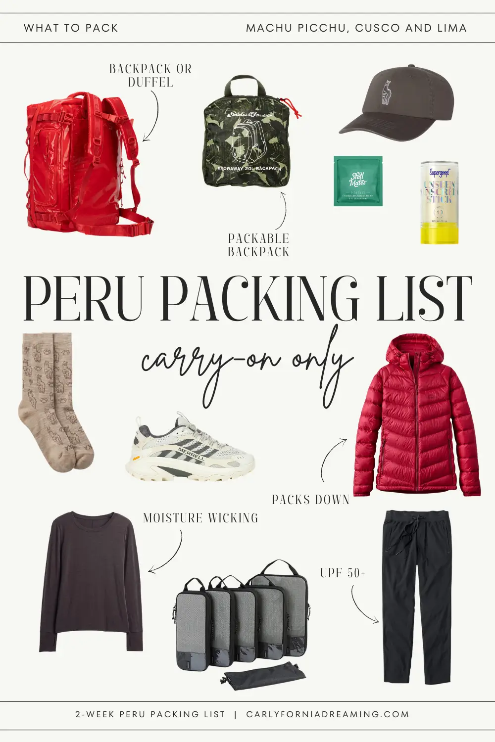 Peru Packing List: What to Wear in Machu Picchu, Lima and Cusco
