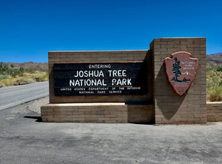 An image of the Joshua Tree National Park entrance sign
