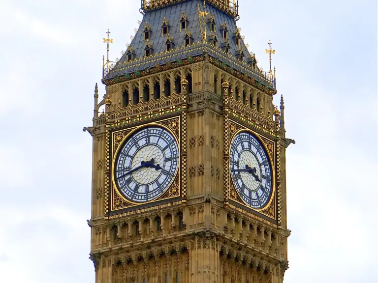 A close-up photo of the Elizabeth Tower in London