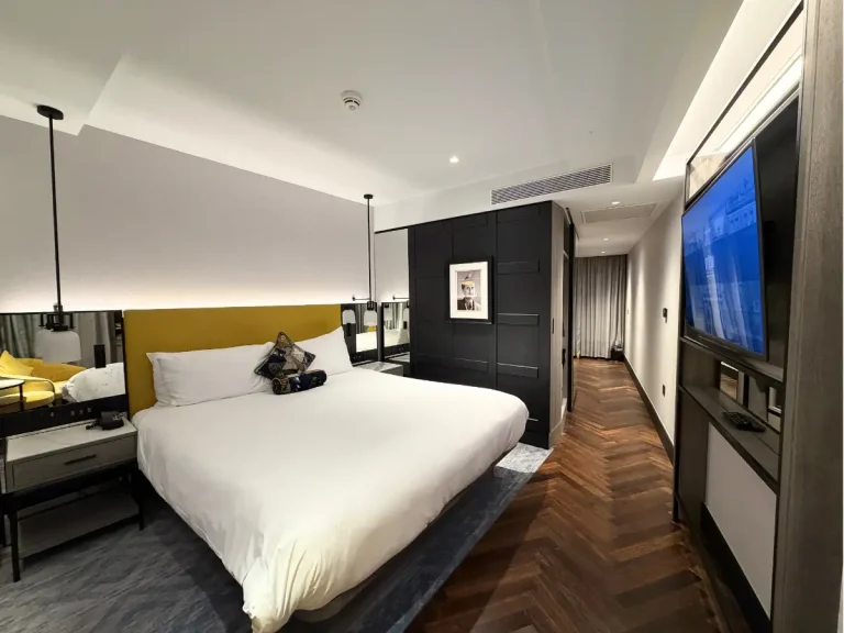 High floor guest room at The Dixon hotel near Tower Bridge in London
