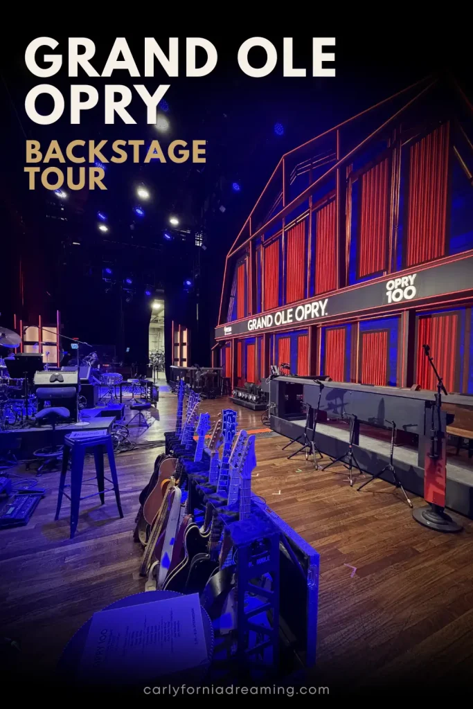 Grand Ole Opry backstage tour in Nashville, including what to expect, tour highlights and whether it's worth visiting.