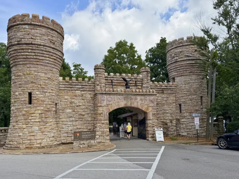 Entrance to Point Park Battlefield on Lookout Mountain Tennessee.