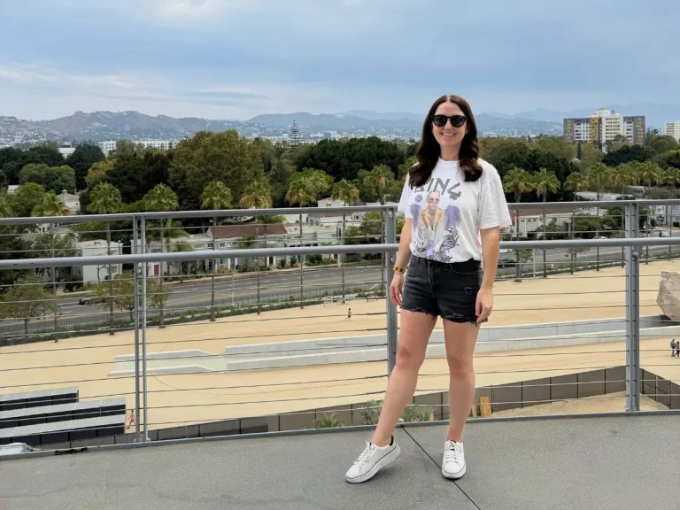 View from the Dolby Family Terrace at the Academy Museum of Motion Pictures in Los Angeles