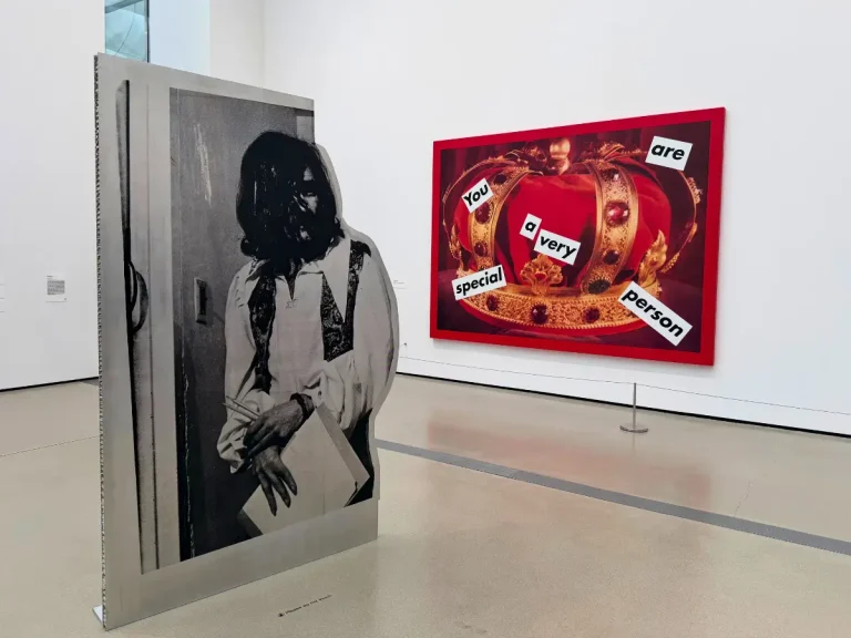 Cady Noland's "MR SIR" on display at The Broad Museum.