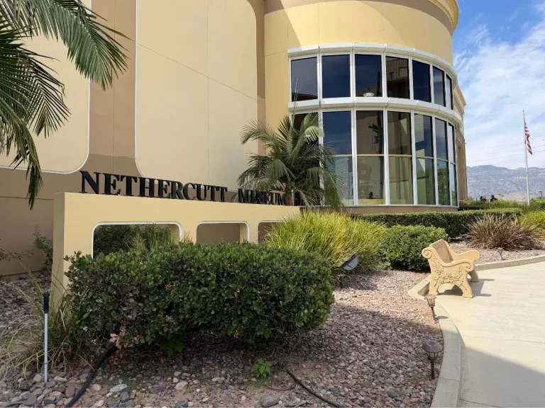 Entrance to the Nethercutt Museum in Sylmar, California.