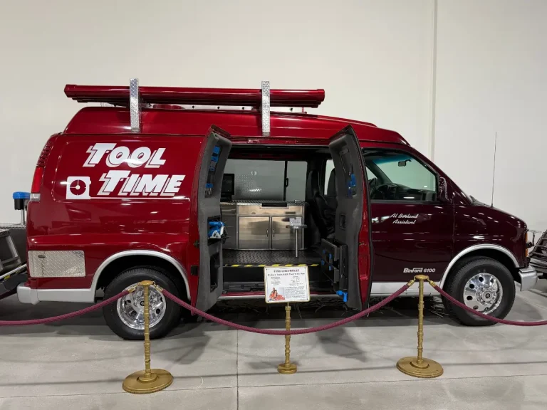 1998 Chevrolet Binford Tools Tool Time van at the Nethercutt Museum.
